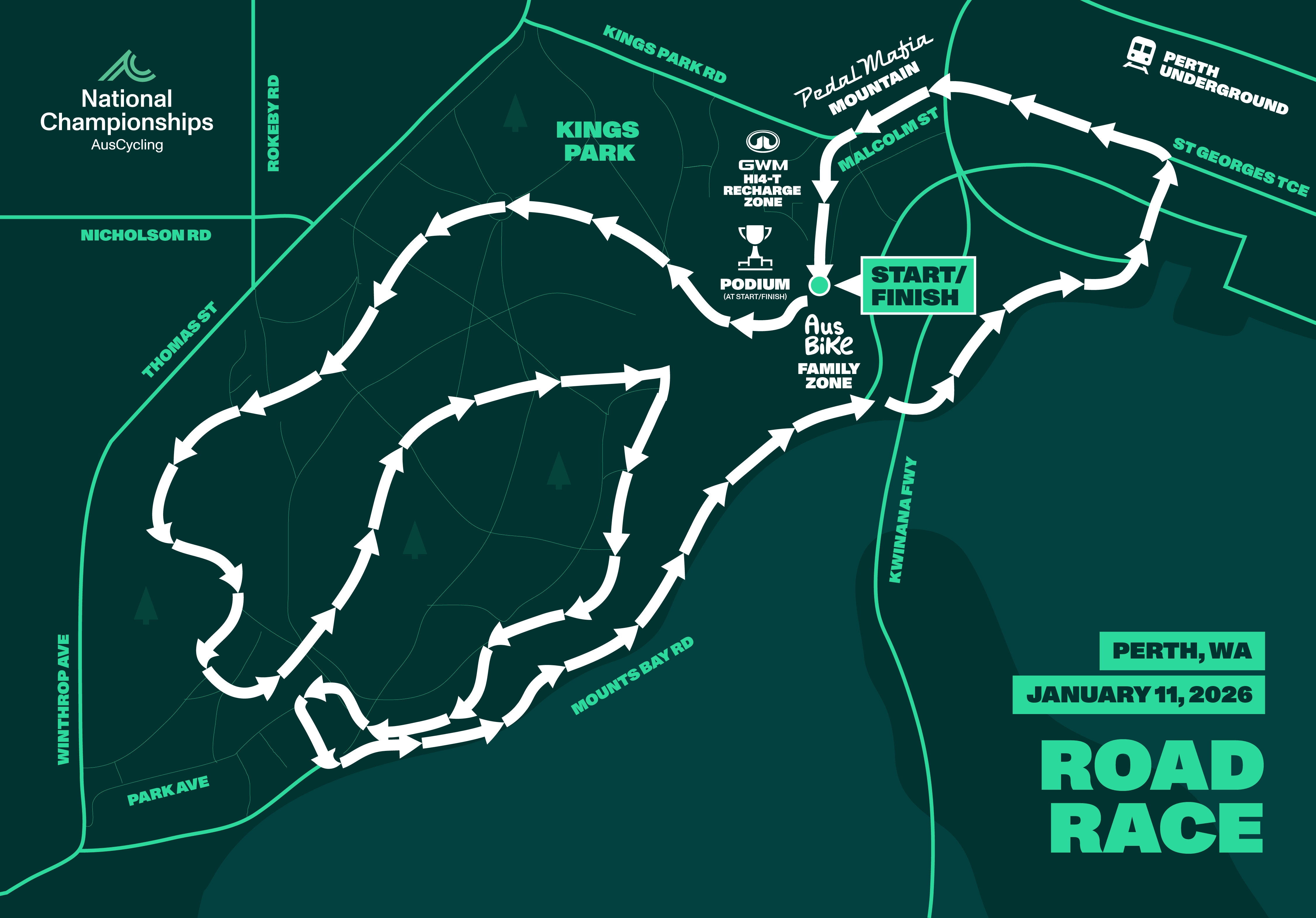 2026 Road Race Spectator Map
